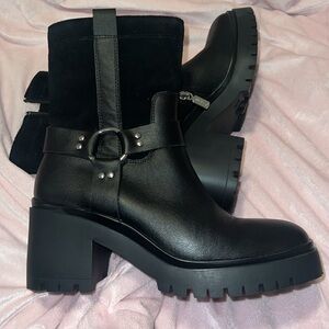 Combat Moto leather boots